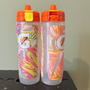 Gatorade GX Water Bottles with Colorful Swirl Design